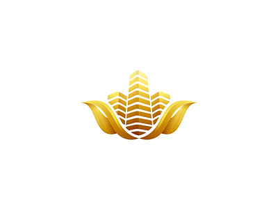 Real estate golden logo