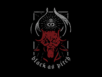 Black As Pitch black dark lord satan shirt