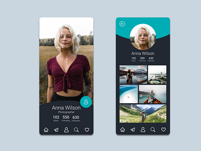 DailyUI 006 Profile Page app dailyui profile profilepage ui