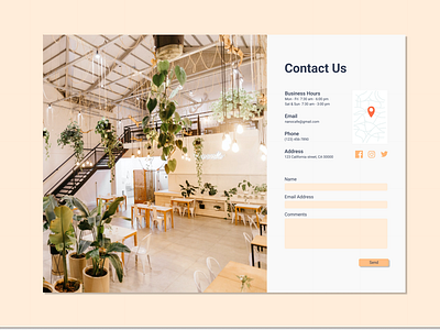 DailyUI 028 Contact Us