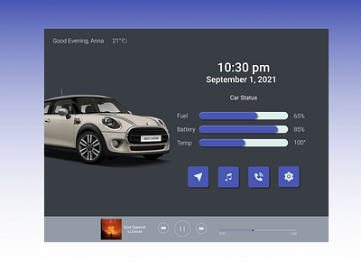 DailyUI 034 Car Interface