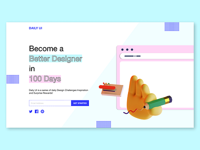 DailyUI 100 Landing Page