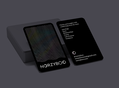 Tarot Reader Business Cards astrology branding business cards design graphic design holo holographic logo logodesign minimalist print tarot typography