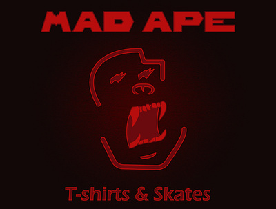 Mad Ape design illustration logo vector