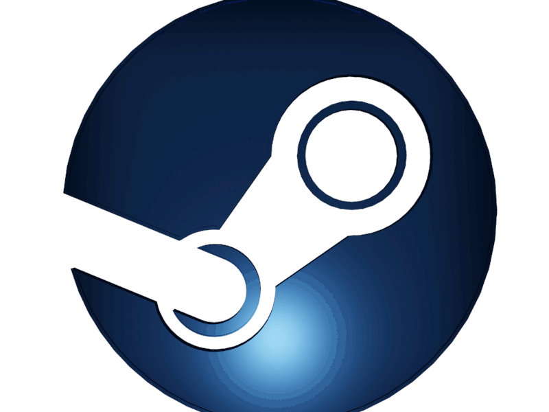 Steam loop 3d modeling design logo