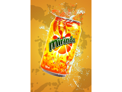 Mirinda poster branding design illustration