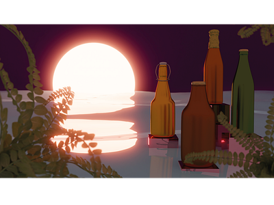 Small render sunset