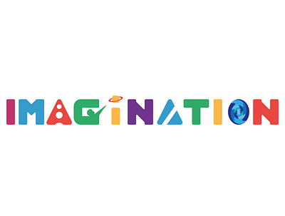Imagination typography vector