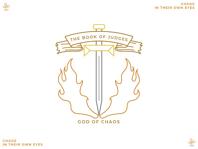 Judges - Concept 2 bible bible design branding church church design class judges linework sword