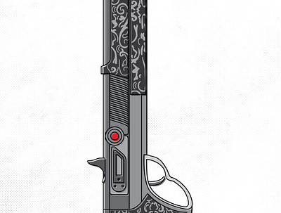 The Chaperone Art destiny 2 flourish gun illustration lineart linework offset shotgun