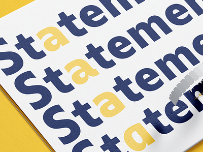Statement Sans Stylistic "a" options. design font sudtipos typeface typography