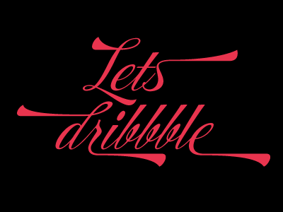 Lets dribble a coming soon typeface project