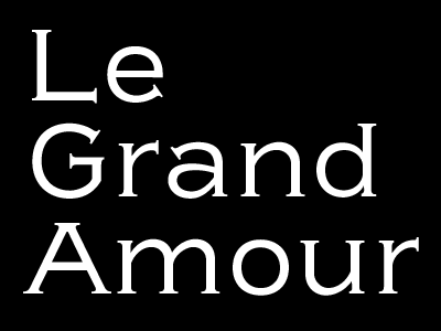 Le Grand Amour design lettering typography wip