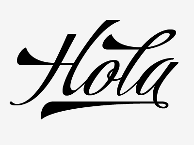 Hola font process swashes