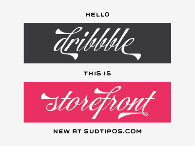 Storefront new typeface dribbble storefront sudtipos typeface