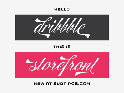 Storefront new typeface