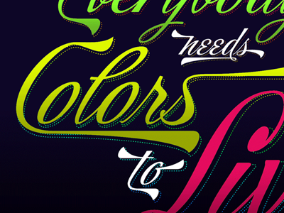 Colors poster storefront typeface