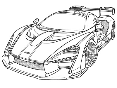 SKETCH MCLAREN SENNA