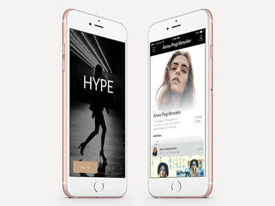 HYPE app fashion ui