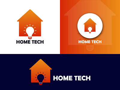 Home & Bulb Logo bulb home home logo logo template
