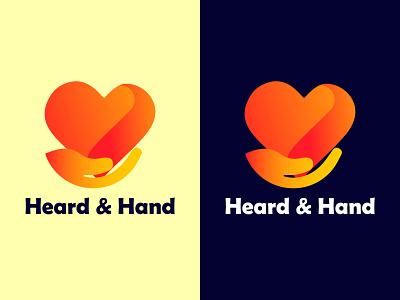 Love heard & hand logo hand heard logo love love herd