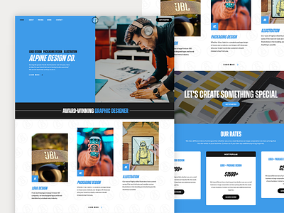 Alpine Design Co. Website Mockup brand strategy design graphic design web design web development website website design