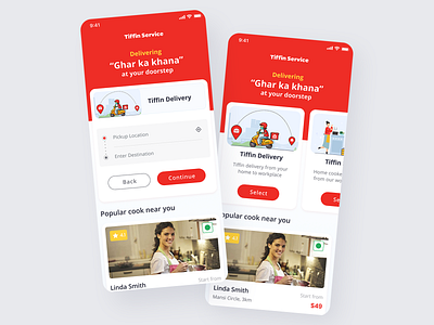 Food Delivery App adobexd android appdesign dailyui food app gfxmob graphicdesignui uidesign userexperience userinterface