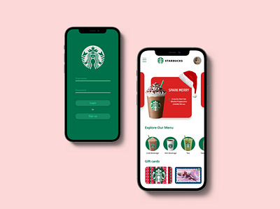 Starbucks App Redesign app design ui ux