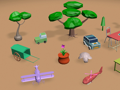 Low Poly 3D model 3d 3d cartoon 3d game prop 3d object gameenvironment low poly 3d model