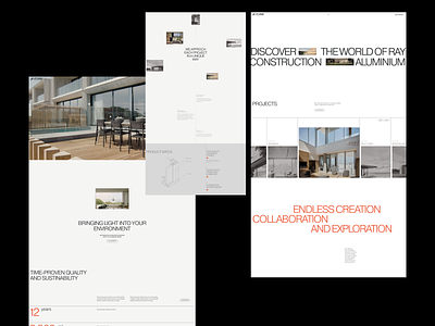 Construction Company Website Concept