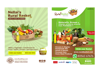 axsus flyer designing branding digital marketing rural basket