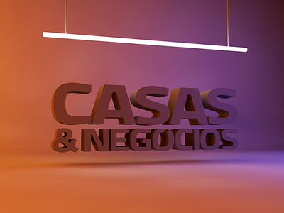 Casas & Negócios // CINEMA 4D animation branding design design gráfico icon logo logotipo minimal typography vector