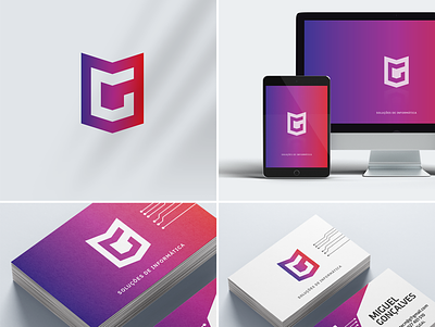 IDENTIDADE VISUAL // MIGUEL GONÇALVES branding design gráfico design gráfico illustration logo logotipo typography vector web