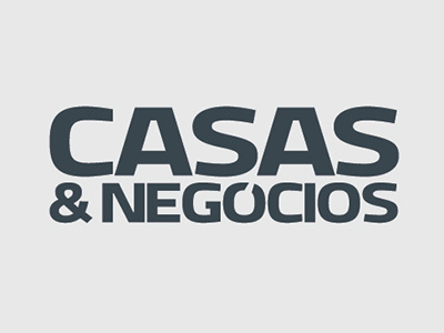 Logotipo Casas&Negócios branding design gráfico logotipo
