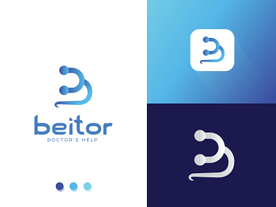 Beitor Logo design | Medical App Design app b icon b letter b logo best medical logo branding colorful design graphic design icon letter logo medical logo maker modern vector