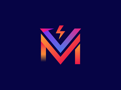 MetaVolt | Electric company logo branding