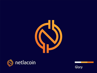 Netlacoin logo design | currency or coin + Letter N