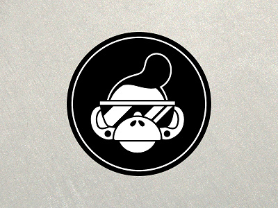 Greaser Monkey Logo chimp cool hip hipster logo monkey pompadour shadez vector