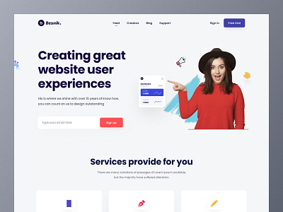 Agency Landing Page. agency agency landingpage agency website branding free ui resource landing page landing page resource typography ui design ui resource ui web design uihut ux design web design web ui webdesign webpage ui resource website design