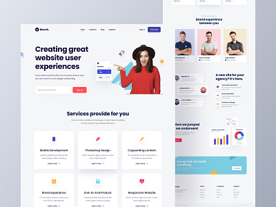 Digital Agency landing page.