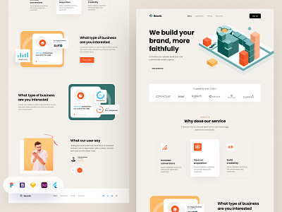 Agency Landin Page. agency agency landingpage agency website branding free ui resource header header design header ui landing page landing page kit landing page resource ui resource ui resource free uihut web ui webdesign resource