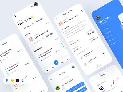 CMK CRM App UI Kit. agency app app design app kit app ui app ui design app ui kit branding crm crm app design free ui resource illustration landing page resource logo ui app ui resource uihut uiux web ui