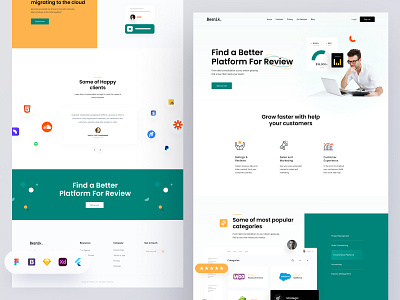 Social Proofing Landing Page. agency branding design free ui resource illustration landing page landing page resource logo modern landingpage social social landingpage social management social proofing landingpage trendy landingpage ui resource uihut web design web template web ui