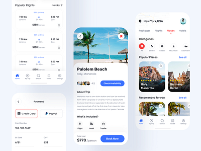 Azel - Booking App UI Kit app app design app ui app ui kit booking app booking ui kit travel app travel ui kit ui ui kit ux