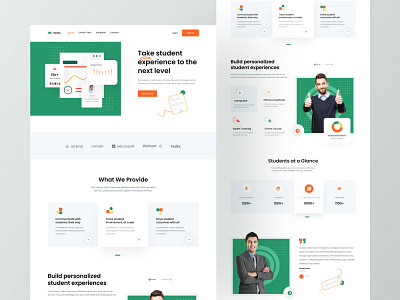 Online Learning Website Template best online courses landing landing page learn anything learning website logo online learning website ui ux