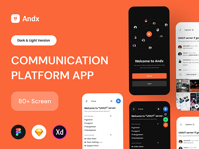 Communication Platform App UI Kit by UIHUT - UI UX Design Agency on ...