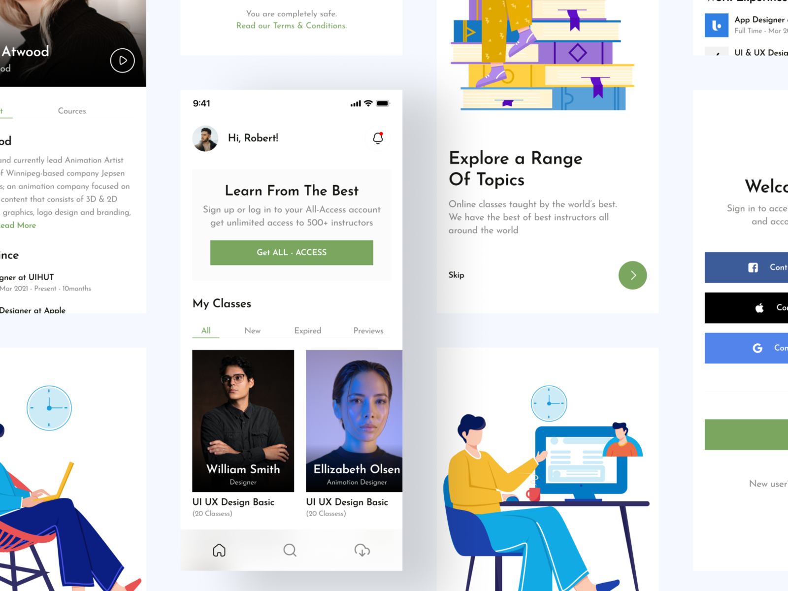 Learning App UI KIT - Study Sense by UIHUT - UI UX Design Agency on ...
