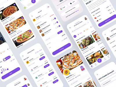 Food Delivery App UI KIT - Eat Up app app design app design resource app ui app ui kit color food food app food delivery food delivery app food delivery ui kit ui ui resource uihut