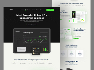 Business Tool Website Design - Halbor