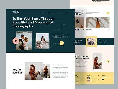 Wedding Photographer Landing Page design landing page landing page resource photography web design ui ui resource uihut web design web design 2022 web resource web ui